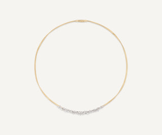 Marrakech Necklace with Graduated Diamond Cluster