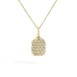 TINY TREASURES PICKLE BALL RACKET NECKLACE