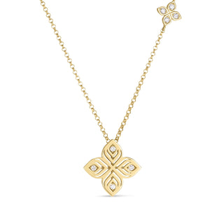 Arabesque Diamond Flower Necklace