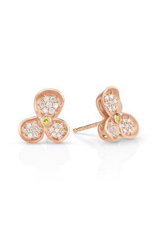 Forget Me Not Triple Petal Stud