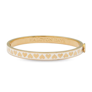 HEART CREAM BANGLE