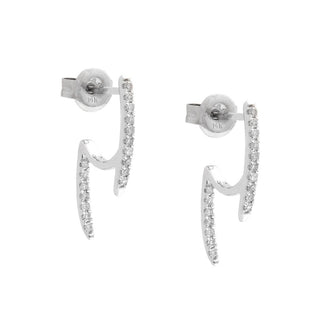 DIAMOND OPEN DROP EARRINGS