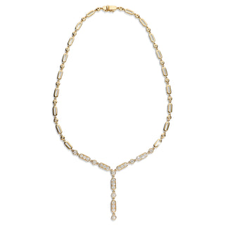 LARIAT NECKLACE WITH DIAMONDS