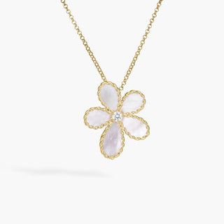 Mother of Pearl Flower Necklace