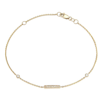 Mini Diamond Bar Bracelet