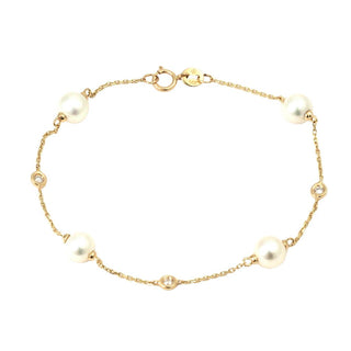 Pearl & Diamond Bracelet