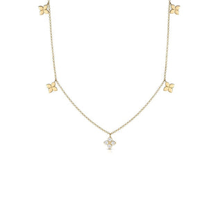 LOVE BY THE INCH SMALL FLOWER STATION NECKLACE