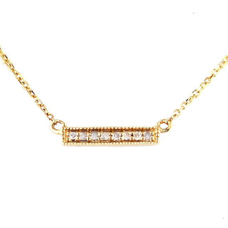 Petite Diamond Bar Necklace