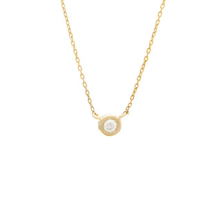 Bezel Set Diamond Necklace