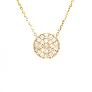 Pave Disc Necklace