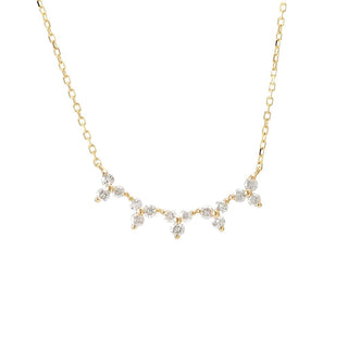 Curved Cluster Necklace