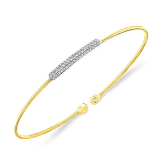 PAVE DIAMOND BAR BANGLE