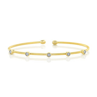 BEZEL DIAMOND BANGLE