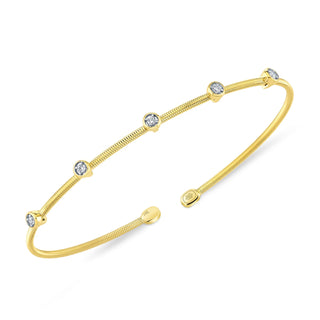 BEZEL DIAMOND BANGLE