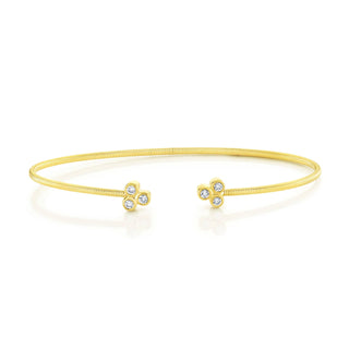 TREFOIL BEZEL BANGLE