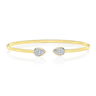 PAVE TEARDROP BANGLE