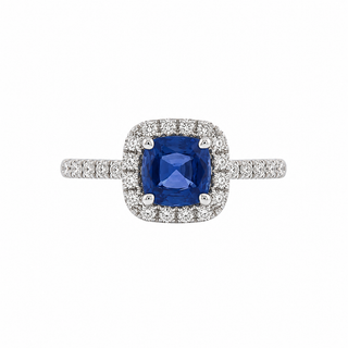 CUSHION SAPPHIRE RING