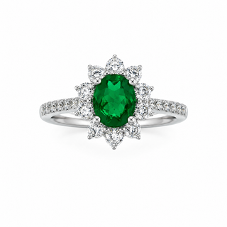 EMERALD CLUSTER RING