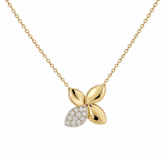 4 PETAL FLOWER NECKLACE
