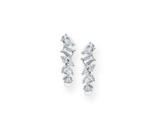 MIXED CUT DIAMOND EARRINGS