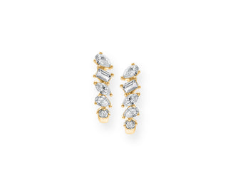 MIXED CUT DIAMOND EARRINGS