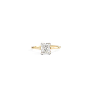 Hand-Forged Radiant Cut Diamond Solitaire Engagement Ring