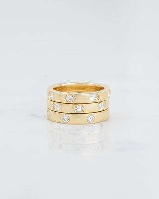 Inlay Round Diamond Ring