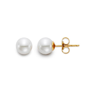 Freshwater Button Pearl Studs