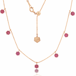 Pink Sapphire Floating Necklace