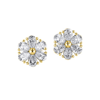 DIAMOND FLOWER EARRINGS