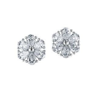 DIAMOND FLOWER EARRINGS