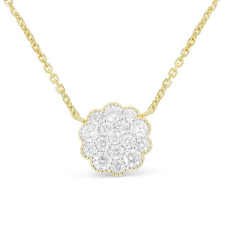 DIAMOND CLUSTER NECKLACE