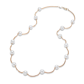 TIN CUP PEARL NECKLACE