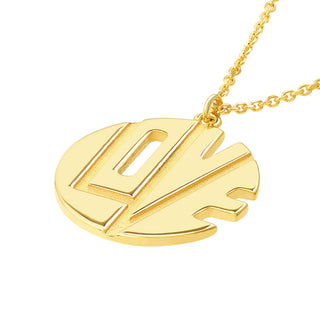 Love Cutout Medallion Necklace