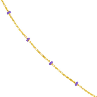 Lilac Enamel Bead Chain