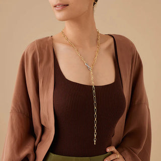 Marrakech Onde Diamond Clasp Necklace