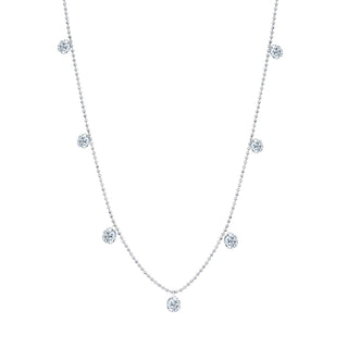 Small Floating Diamond Necklace
