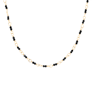 Hand-Tied Black Spinel Necklace