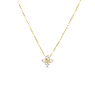 LOVE IN VERONA SMALL FLOWER DIAMOND NECKLACE