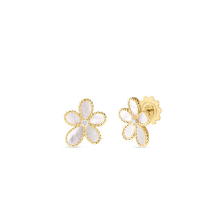 Mother of Pearl Flower Earrings