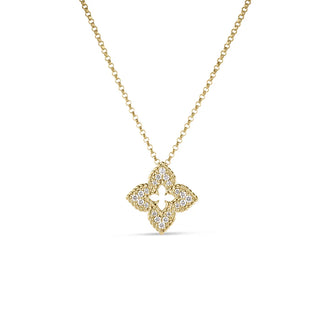 VENTIAN PRINCESS PAVÉ DIAMOND SMALL FLOWER NECKLACE