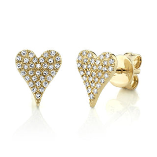 Pave Hearts Earrings