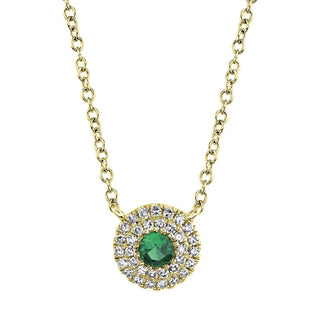 GREEN GARNET CLUSTER NECKLACE