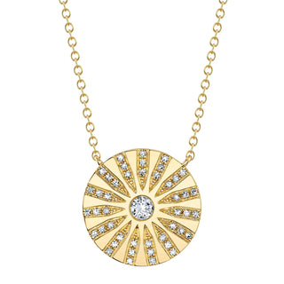 SUNBURST CIRCLE  NECKLACE