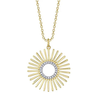 DIAMOND SUNBURST NECKLACE