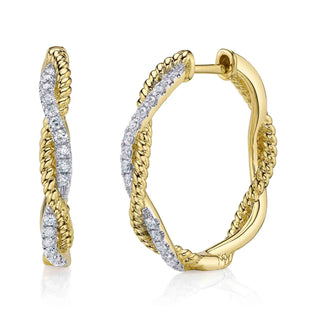 TWISTED HOOP EARRING