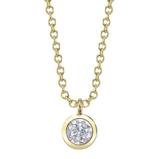 Diamond Bezel Necklace