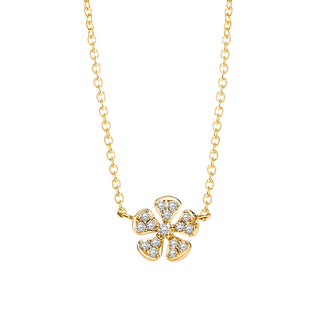 DIAMOND FLOWER NECKLACE