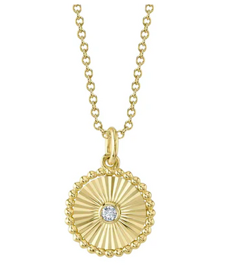 DIAMOND BEZEL CIRCLE NECKLACE