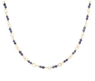 Hand-Tied Opaque Sapphire Necklace